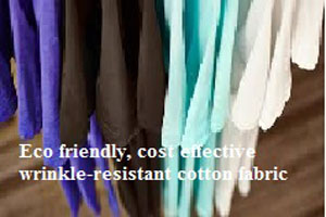 Biodegradable wrinkle-free textile finish, Materials & Production News
